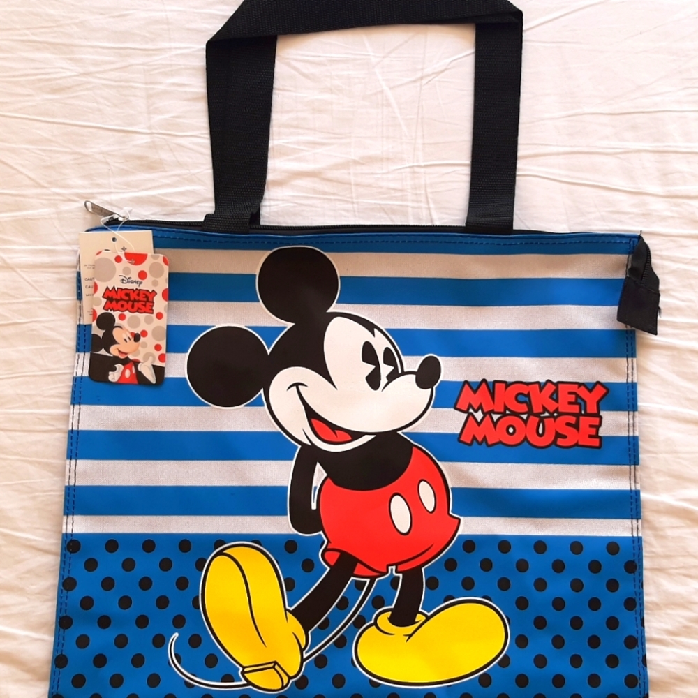 *NEW* Disney Mickey Mouse zipper tote bag